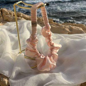 Fluffy Headband Misty Rose